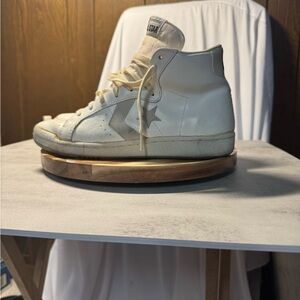 Vintage Converse 80's Low  high   Top White  Sneakers Made in Korea Men 9.5